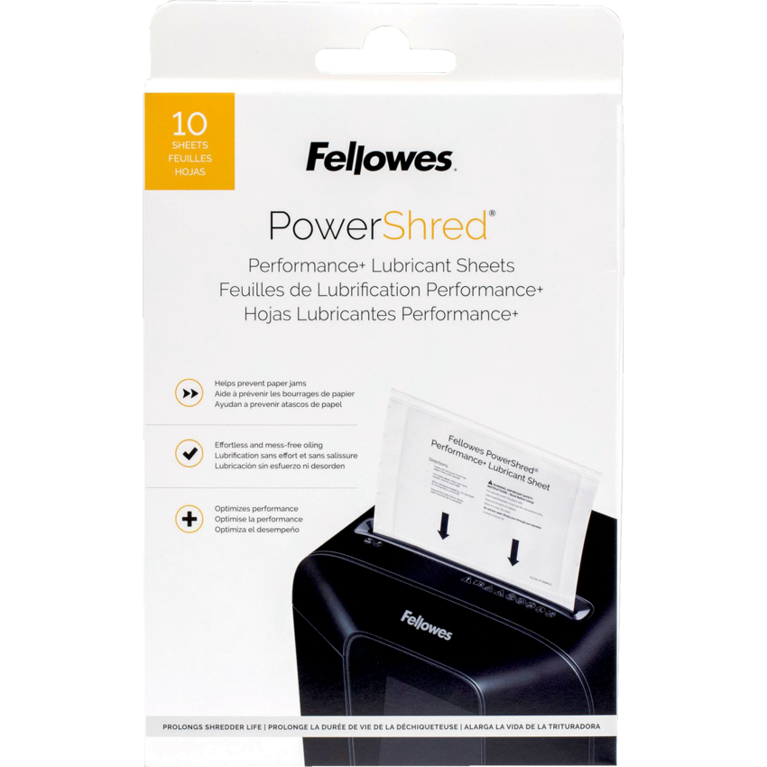 Fellowes Powershred Performance+ Lubricant Sheets