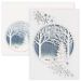 CARD GRTNG XMAS CARDINAL & TREES LASER CUT 10PK