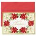 CARD GRTNG XMAS FLORAL TRADITION 16PK 4"X6"