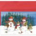 CARD GRTNG XMAS FROSTY FAMILY 16PK 5-5/8X7-7/8"